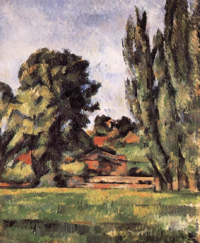 Paul Cezanne landscape has Baiyang china oil painting image